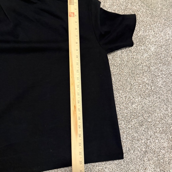 Banana Republic Asymmetrical Short Sleeve T-Shirt – Black (Size M) | - Picture 5 of 7